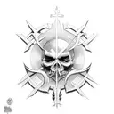 Black Sabbath Cross tattoo design idea