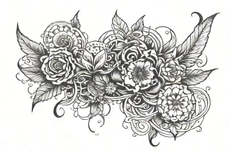 "Her memory will ever, shine like golden embers in the night" tattoo design idea