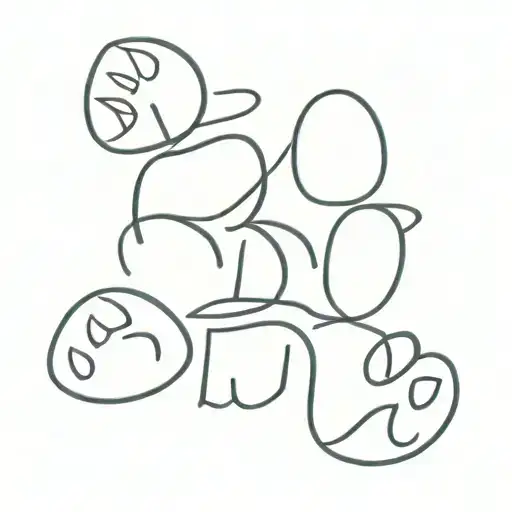 the word "blu" with a small cat paw print next to the word. only the paw print will be sky blue coloring  tattoo design idea