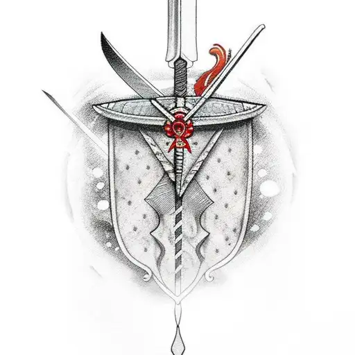 zoro's sword  tattoo design idea