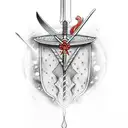 zoro's sword  tattoo design idea