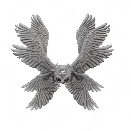 biblically accurate angel tattoo design idea