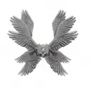 biblically accurate angel tattoo design idea