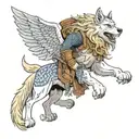 Viking Wolfsangel  tattoo design idea