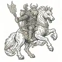 Viking Wolfsangel  tattoo design idea