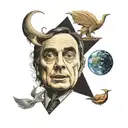 Carl Sagan phrase tattoo design idea