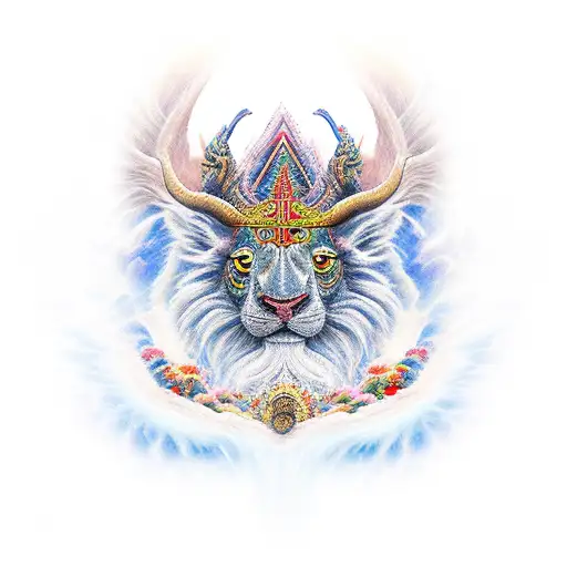 Mystical mount kailash 3d tattoo design idea