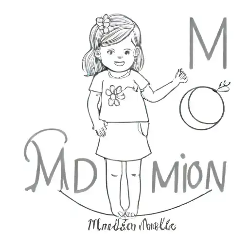kids names Madison and Amelia   tattoo design idea