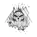 pallet bonfire tattoo design idea