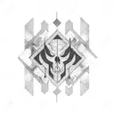 pallet bonfire tattoo design idea