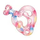 cuckold chastity cage swinger bisexual kinky  tattoo design idea