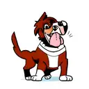 Boxer dog tattoo design idea