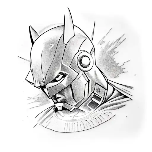 batman, ironman, terminator tattoo design idea