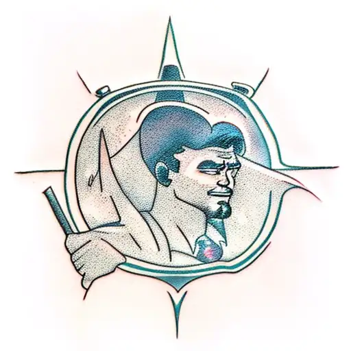 half sleef tattoo with batman, ironman and the terminator tattoo design idea