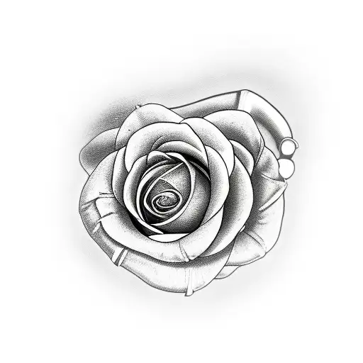 snake and roses tattoo design idea