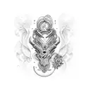 Fe y amor tattoo design idea