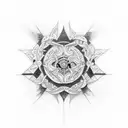 Fides et amor tattoo design idea