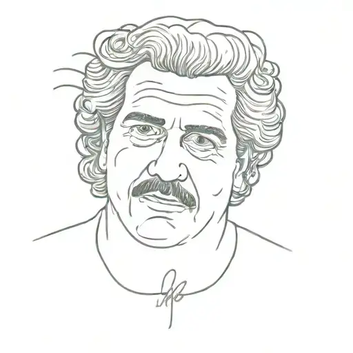 Pablo Escobar tattoo design idea