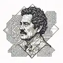 Pablo Escobar tattoo design idea