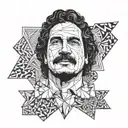 Pablo Escobar tattoo design idea