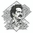 Pablo Escobar tattoo design idea