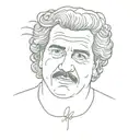 Pablo Escobar tattoo design idea
