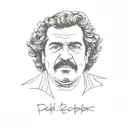 Pablo Escobar tattoo design idea