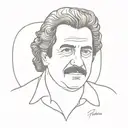 Pablo Escobar tattoo design idea