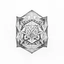 DnD 20 dice tattoo design idea