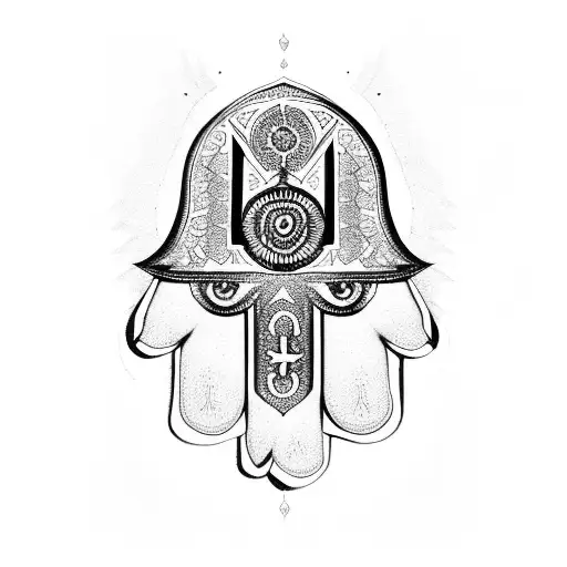 Hamsa Symbol tattoo design idea