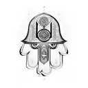 Hamsa Symbol tattoo design idea