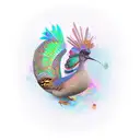 pavo real tattoo design idea