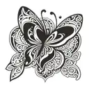 butterfly tattoo design idea