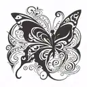 butterfly tattoo design idea