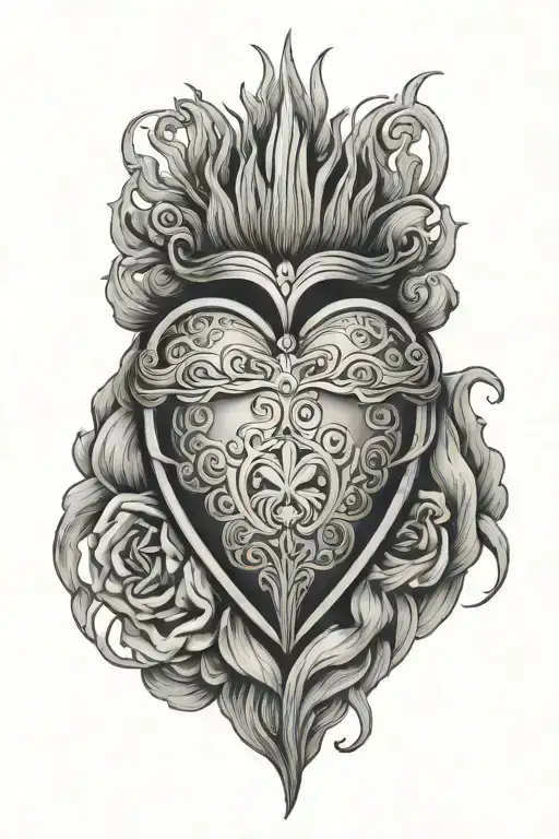 sacred heart means tattoo tattoo design idea