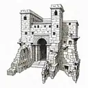 Western Wall in Jerusalem tattoo design idea