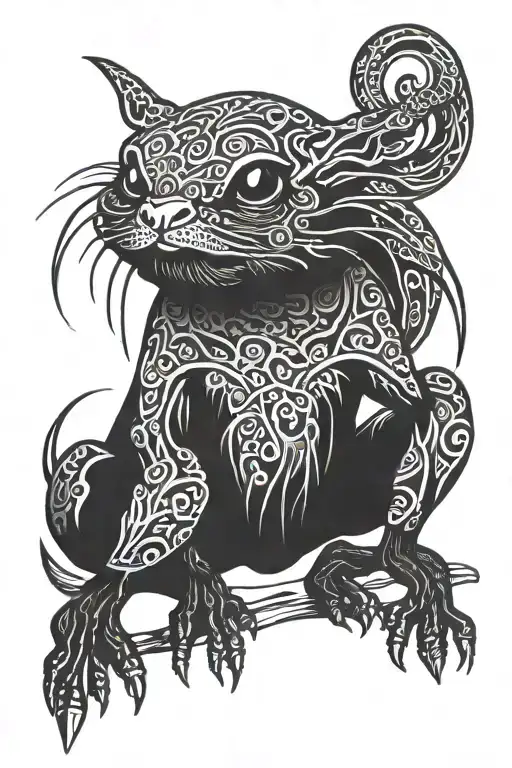 polvo squat tattoo design idea