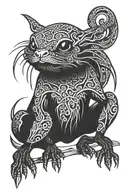 polvo squat tattoo design idea