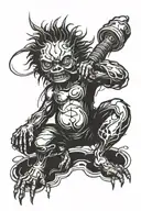 polvo squat tattoo design idea
