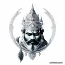  full body 10 head ravanan tattoo design idea