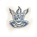 Flame tattoo design idea