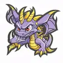 Spyro the Dragon tattoo design idea
