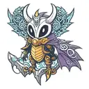 Spyro the Dragon con Hollow Knight tattoo design idea