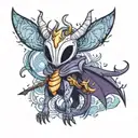 Spyro the Dragon con Hollow Knight tattoo design idea