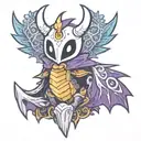 Spyro the Dragon con Hollow Knight tattoo design idea