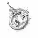 letter J tattoo design idea