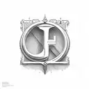 letter J tattoo design idea