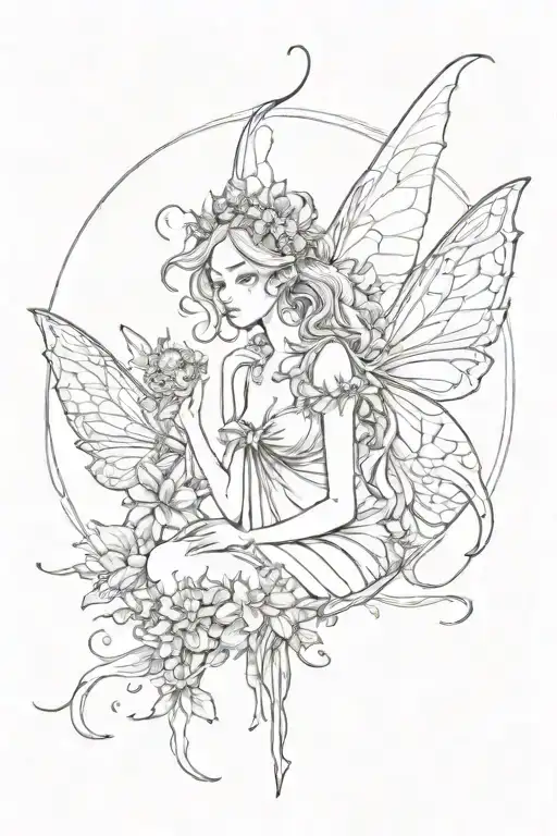 3  Fairy  tattoo design idea