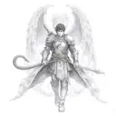 Berserk Guts wielding the Dragon Slayer tattoo design idea