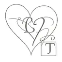 heart initials  T tattoo design idea
